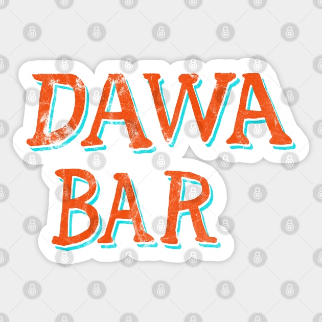 Dawa Bar Vintage Sticker by FandomTrading